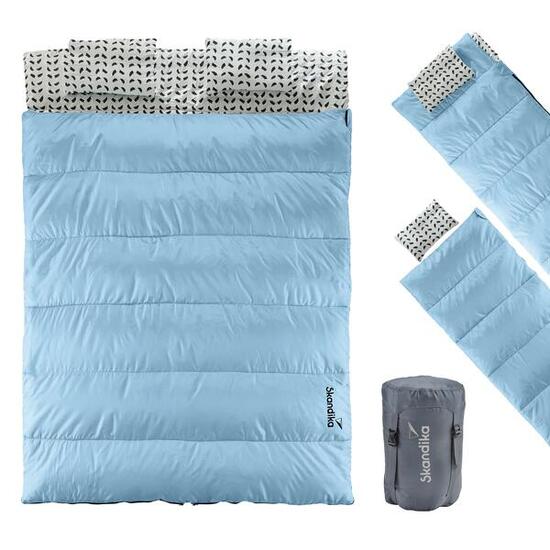 Deckenschlafsack Iceland Double - Trennbar - 3 Saison - 220/190 × 150/75 cm