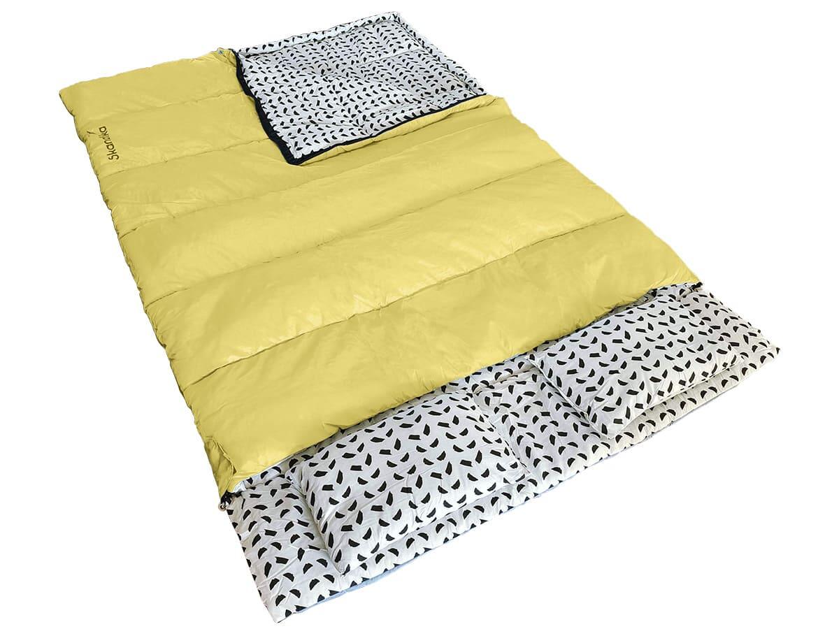 Sac de couchage rectangulaire Iceland Double - XXL pour 2 adultes - séparable SKANDIKA