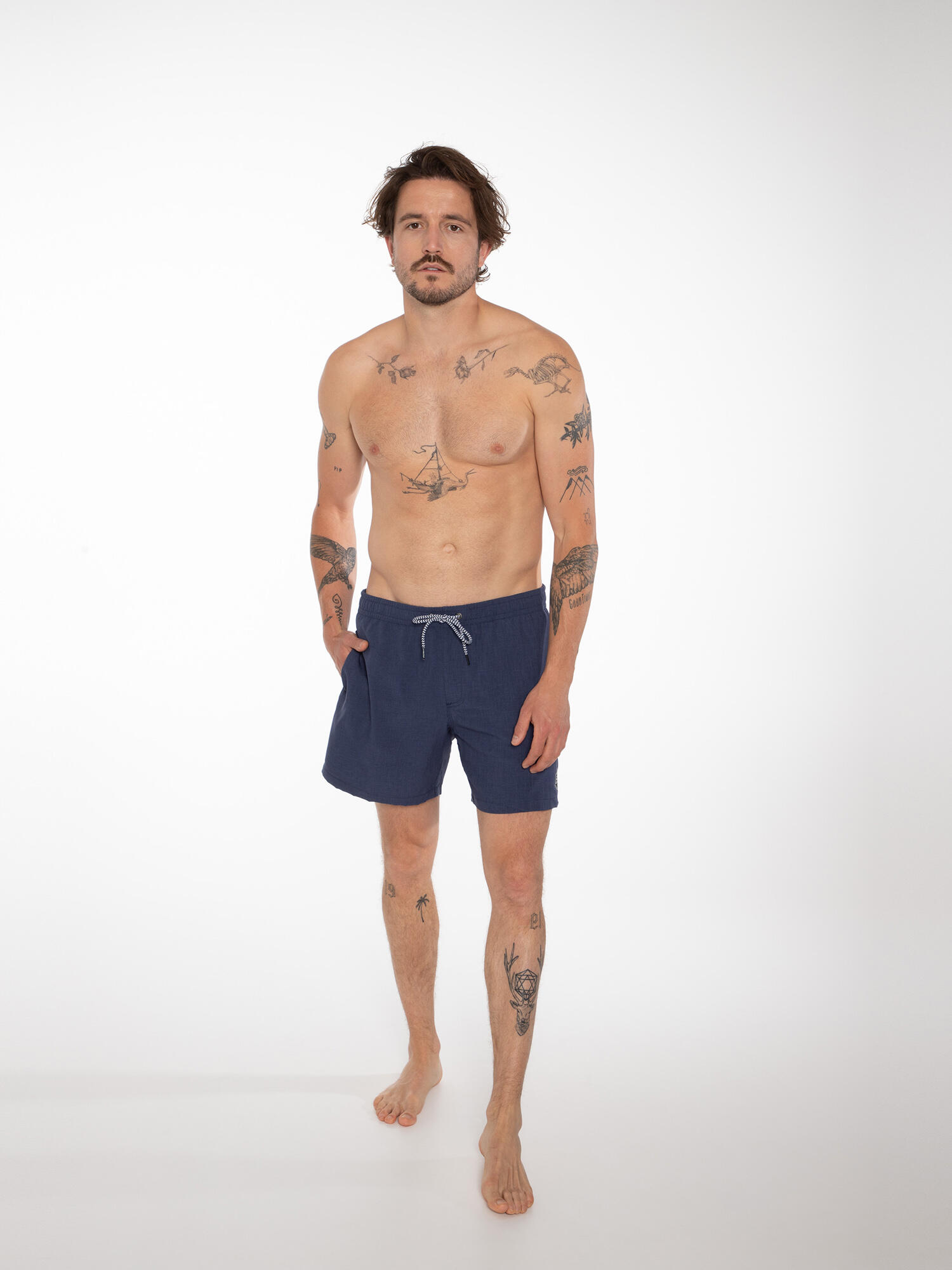 Calções de banho masculinos protest davey