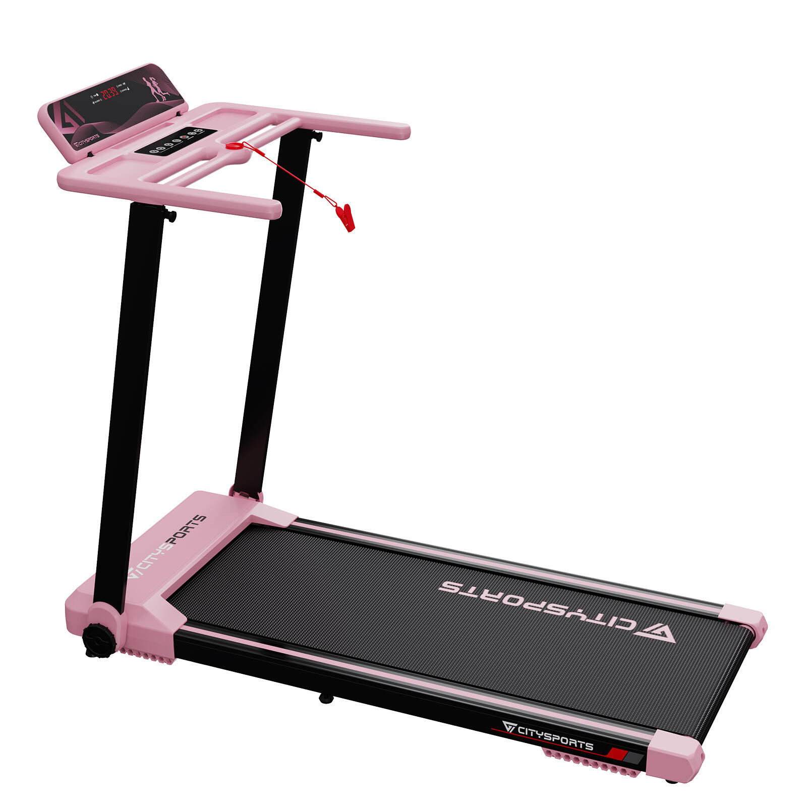 Cinta de Correr Plegable 1400W,WP9,APP,Bluetooth,Velocidad 1-12km/h,Rosa 1/7