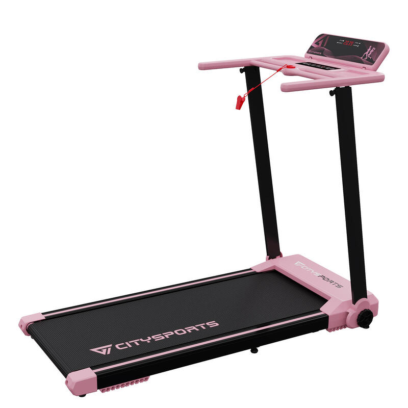 Passadeira Dobrável 1400W, WP9, APP, Bluetooth, Velocidade 1-12km/h, Rosa