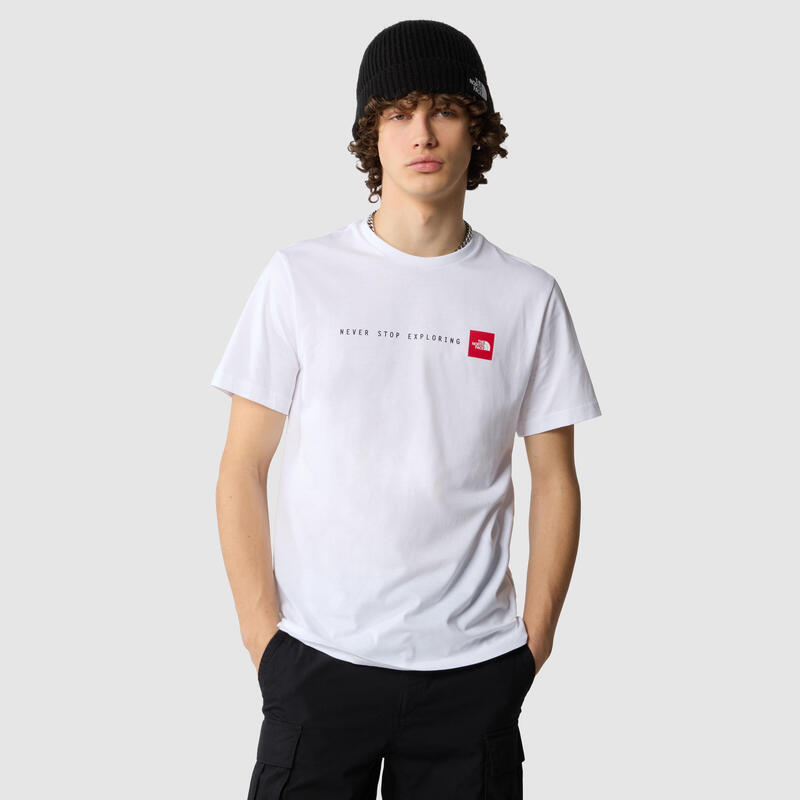 T-shirt Never Stop Exploring Blanc - NF0A87NSFN4