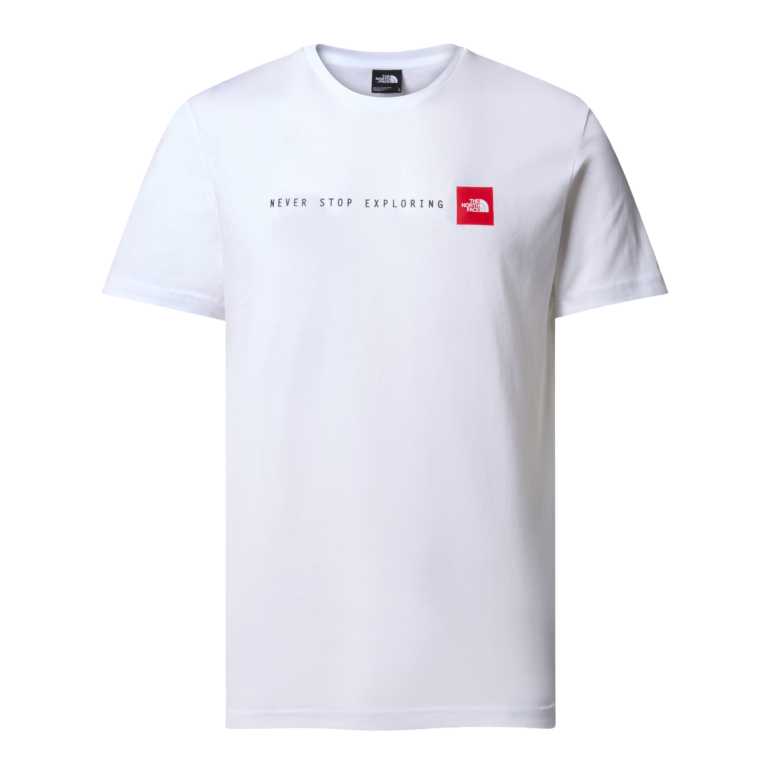 Tricou universal nf0a87nsfn41 cu maneca scurta alb barbatesc