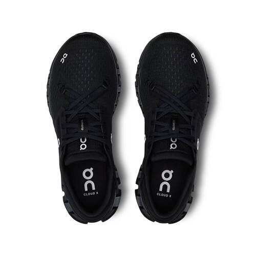 Scarpe da corsa Donna On Running Cloud X 4 nero 3/7