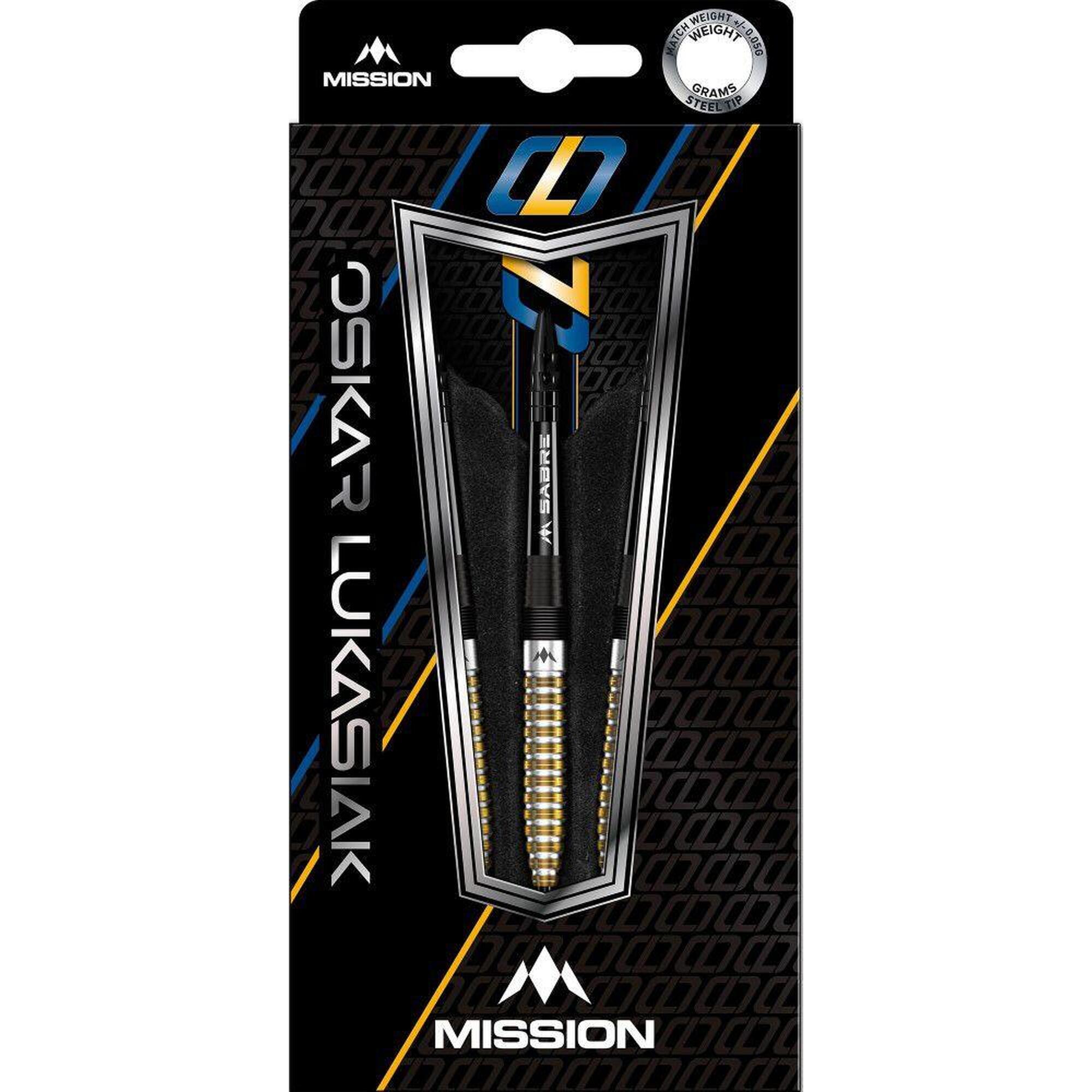 Set darts Mission steel Oskar Lukasiak, 95% tungsten