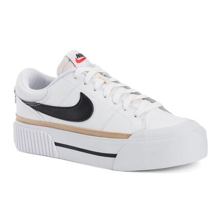 Zapatillas - Casual - Mujer - Piel - Court Legacy Lift - Blanco/Negro