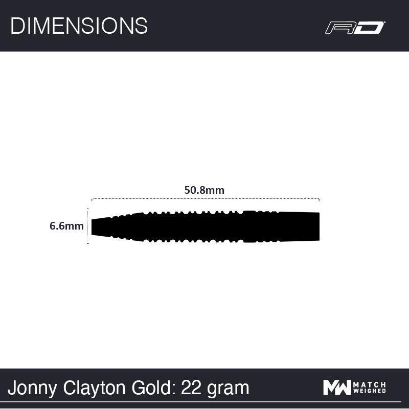 Šipky Johnny Clayton Gold