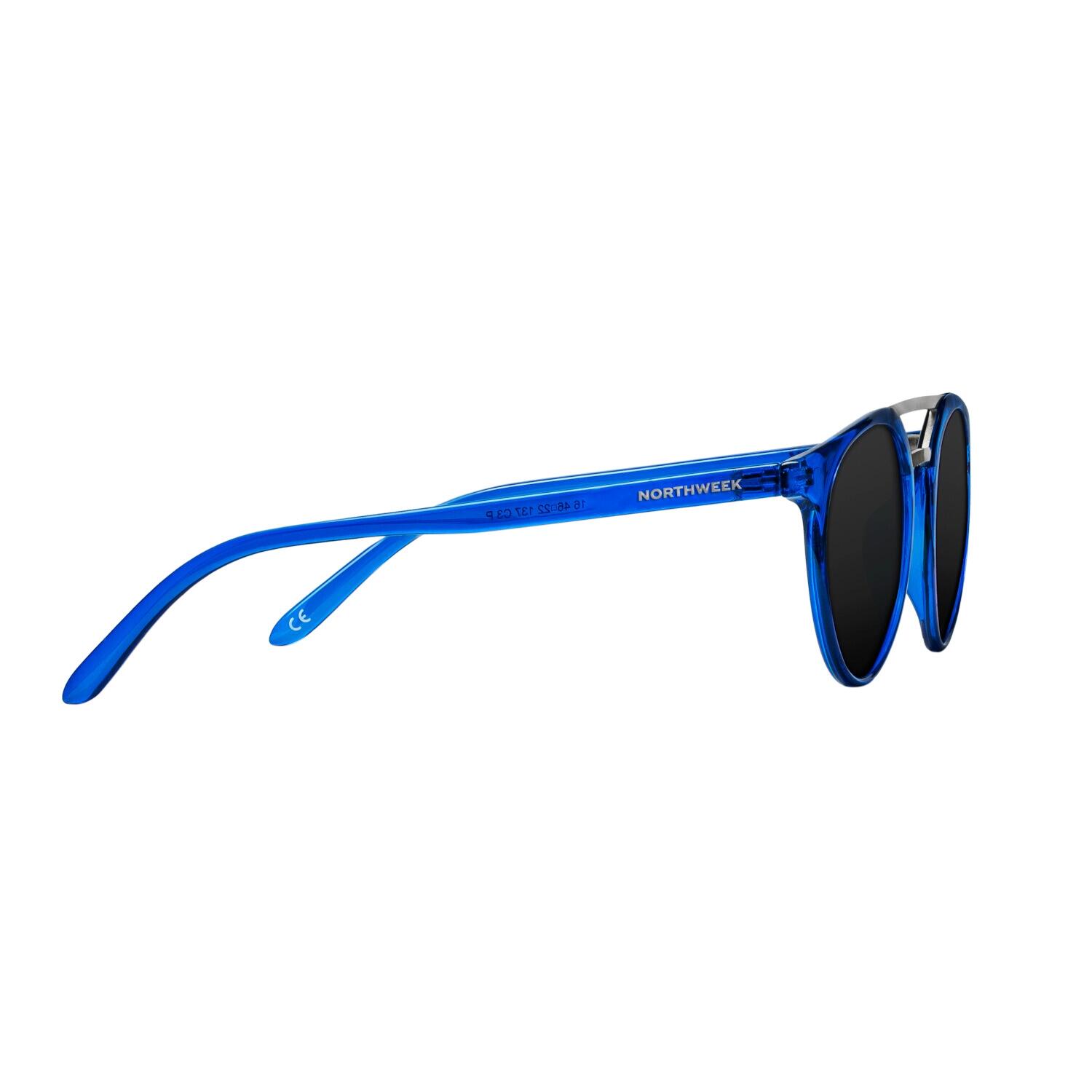 Okulary NORTHWEEK BY HAWKERS - KATE BRIGHT BLUE - BLACK POLARIZED 3/4