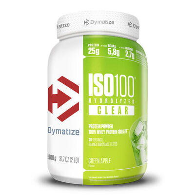 Dymatize iso 100 clear (900g) green apple - eiwitten - helder eiwit