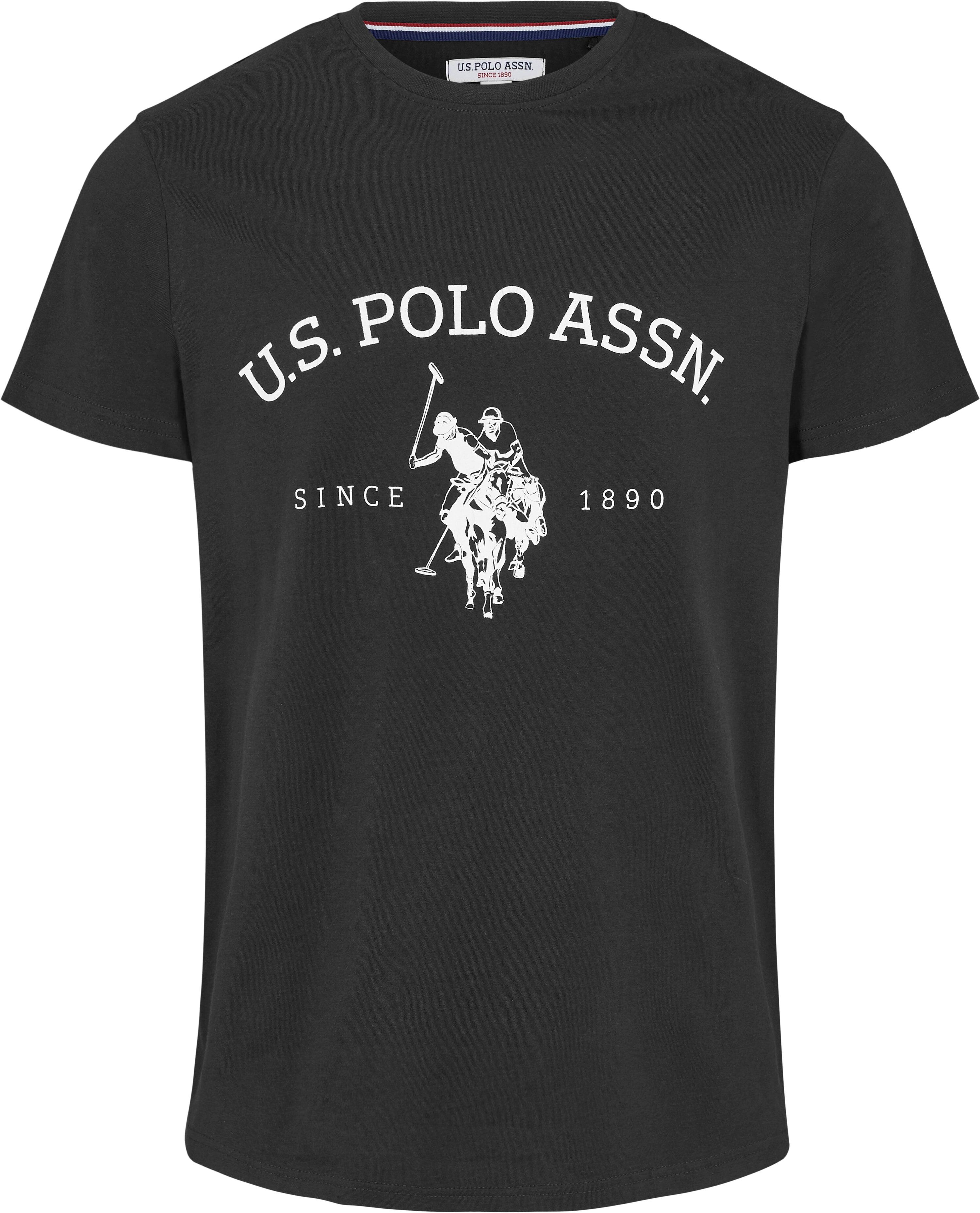 T-shirt U.S. POLO ASSN. Archibald pour hommes en coton pur - Noir Moyen 1/3
