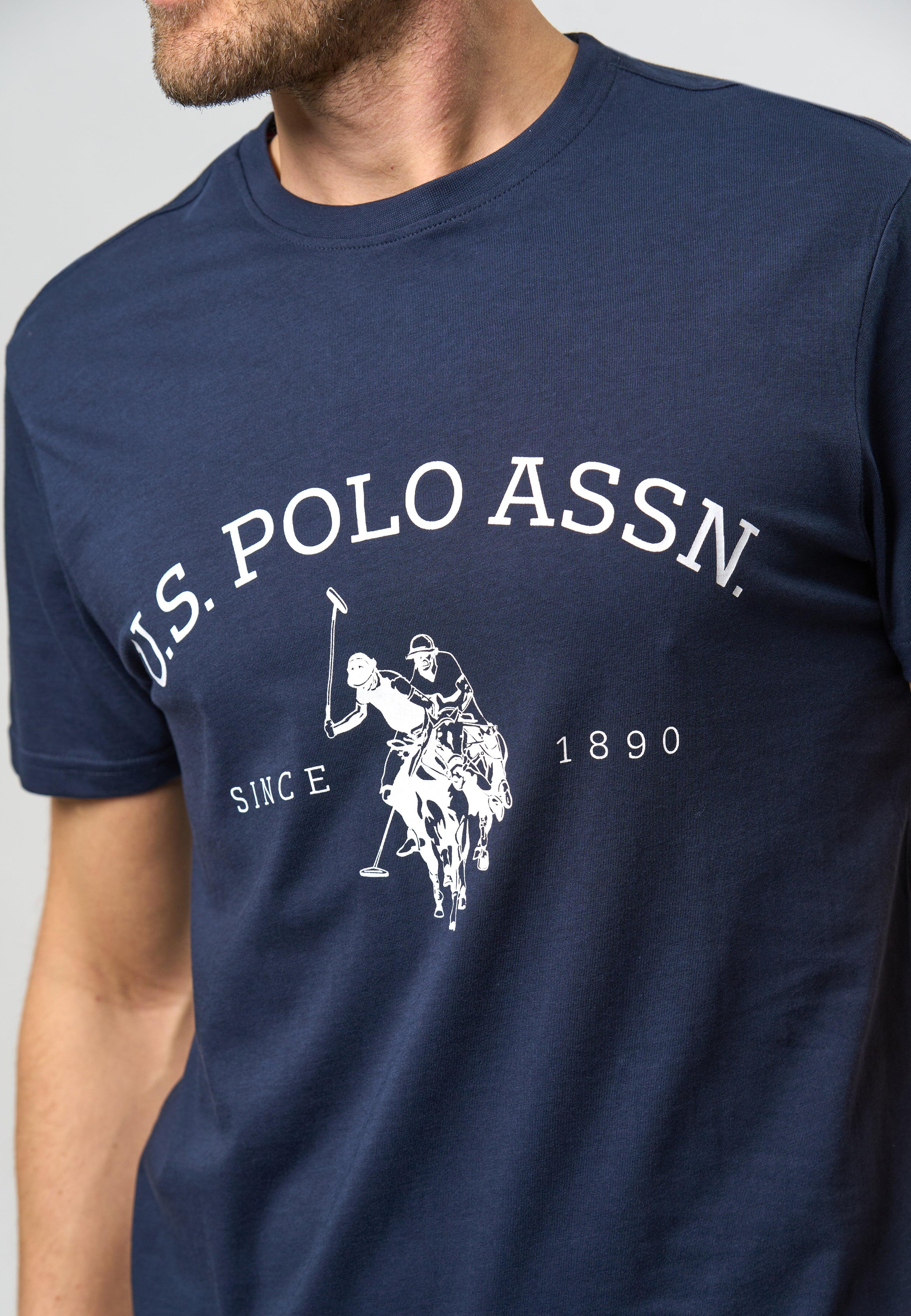 T-shirt U.S. POLO ASSN. Archibald pour hommes en pur coton - Bleu foncé XXL 2/3