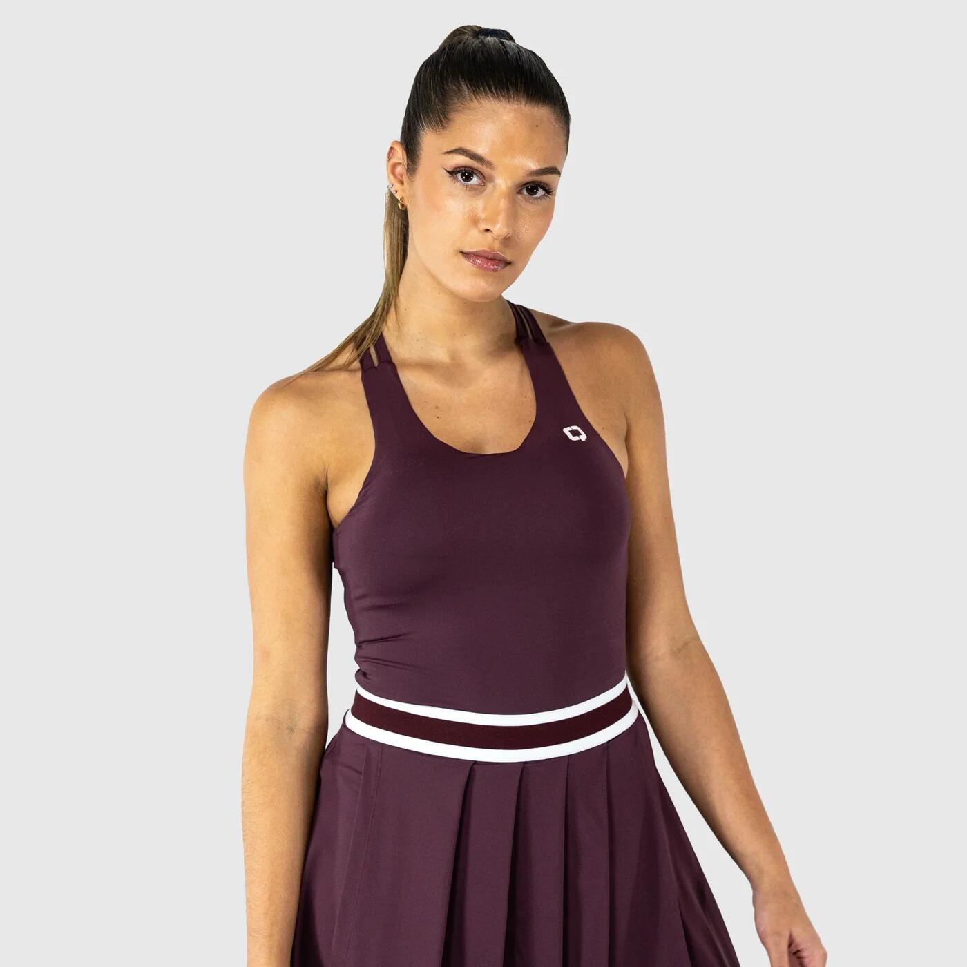 QUAD Tank-top Alça Dupla Bordô