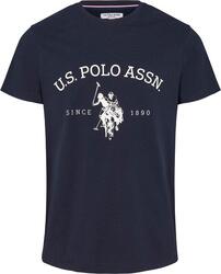 T-shirt U.S. POLO ASSN. Archibald pour hommes en pur coton - Bleu foncé Grand