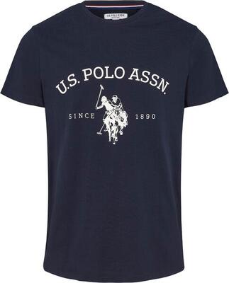 T-shirt u.s. polo assn. archibald voor heren van puur katoen - donkerblauw xxl
