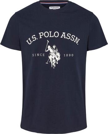 T-shirt U.S. POLO ASSN. Archibald pour hommes en pur coton - Bleu foncé Grand