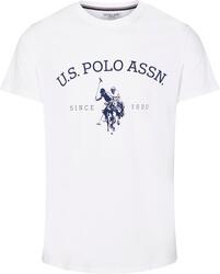 T-shirt U.S. POLO ASSN. Archibald pour hommes en coton pur - Blanc Grand