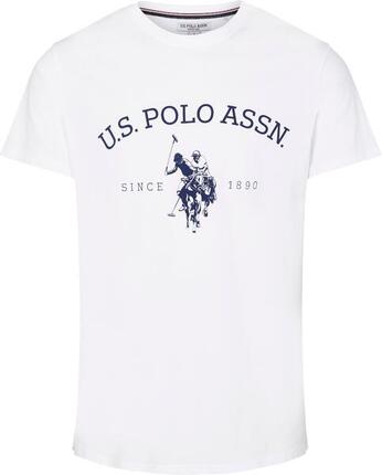 T-shirt U.S. POLO ASSN. Archibald pour hommes en coton pur - Blanc Grand