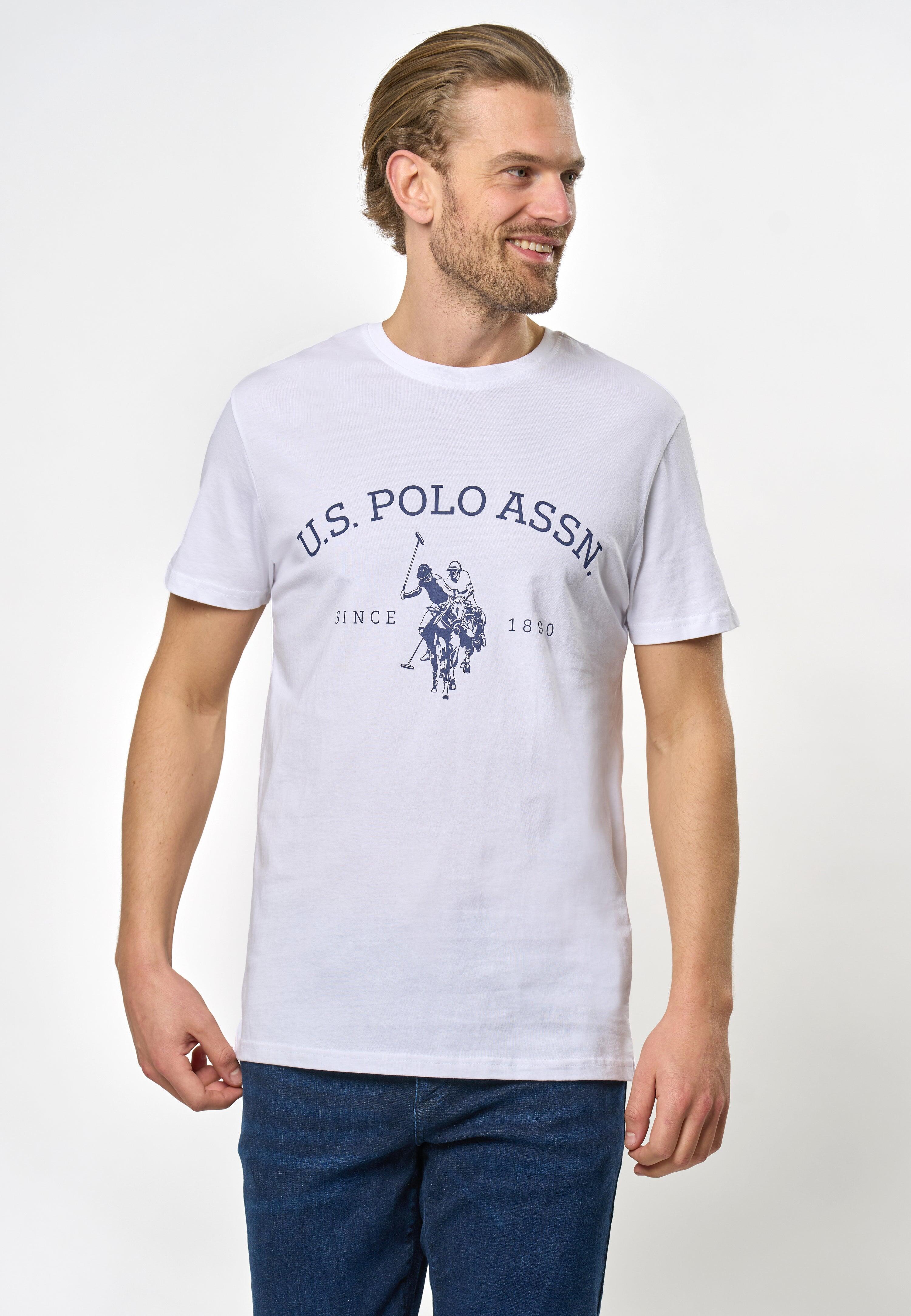 T-shirt U.S. POLO ASSN. Archibald pour hommes en coton pur - Blanc XXL 3/3