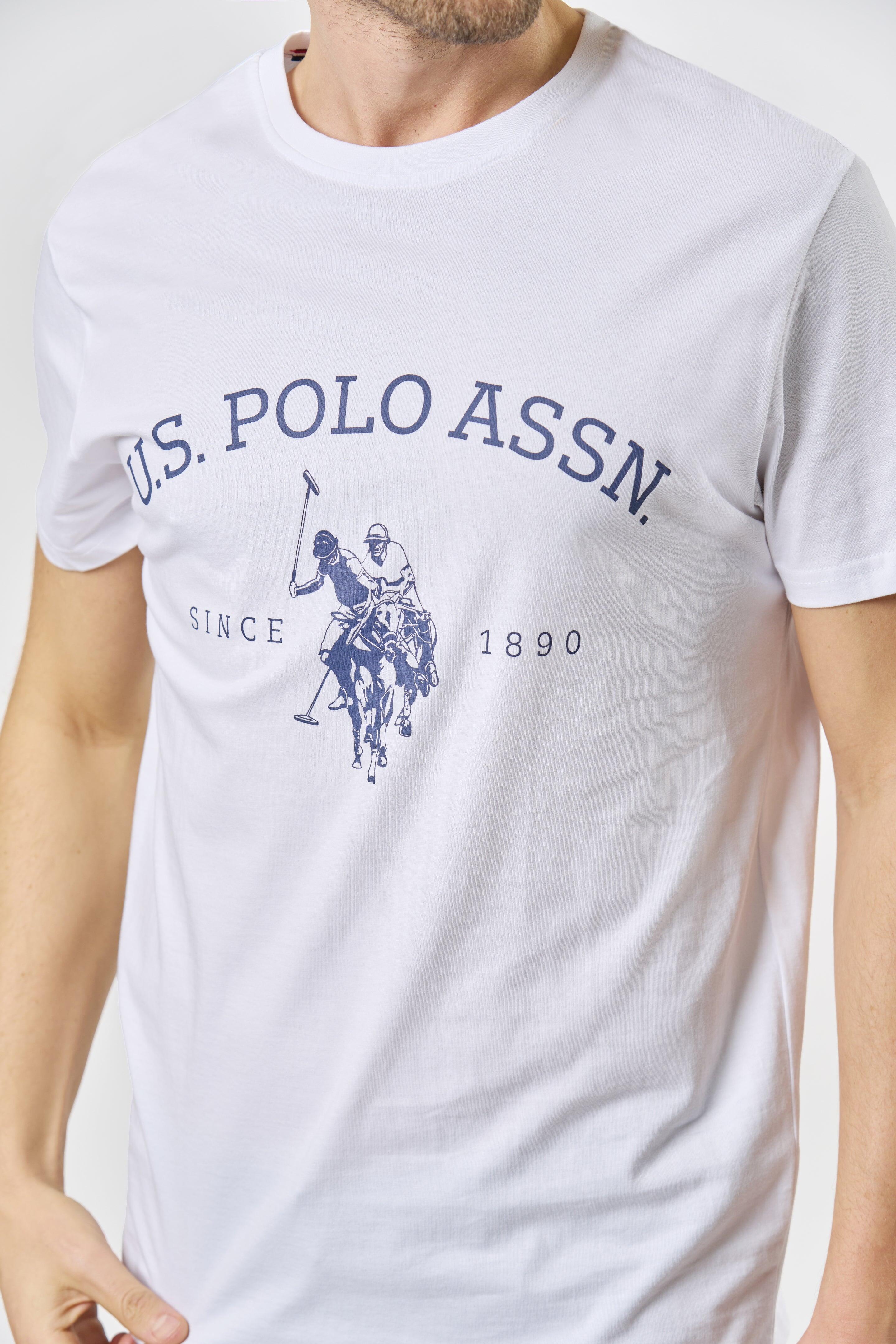 T-shirt U.S. POLO ASSN. Archibald pour hommes en coton pur - Blanc XXL 2/3