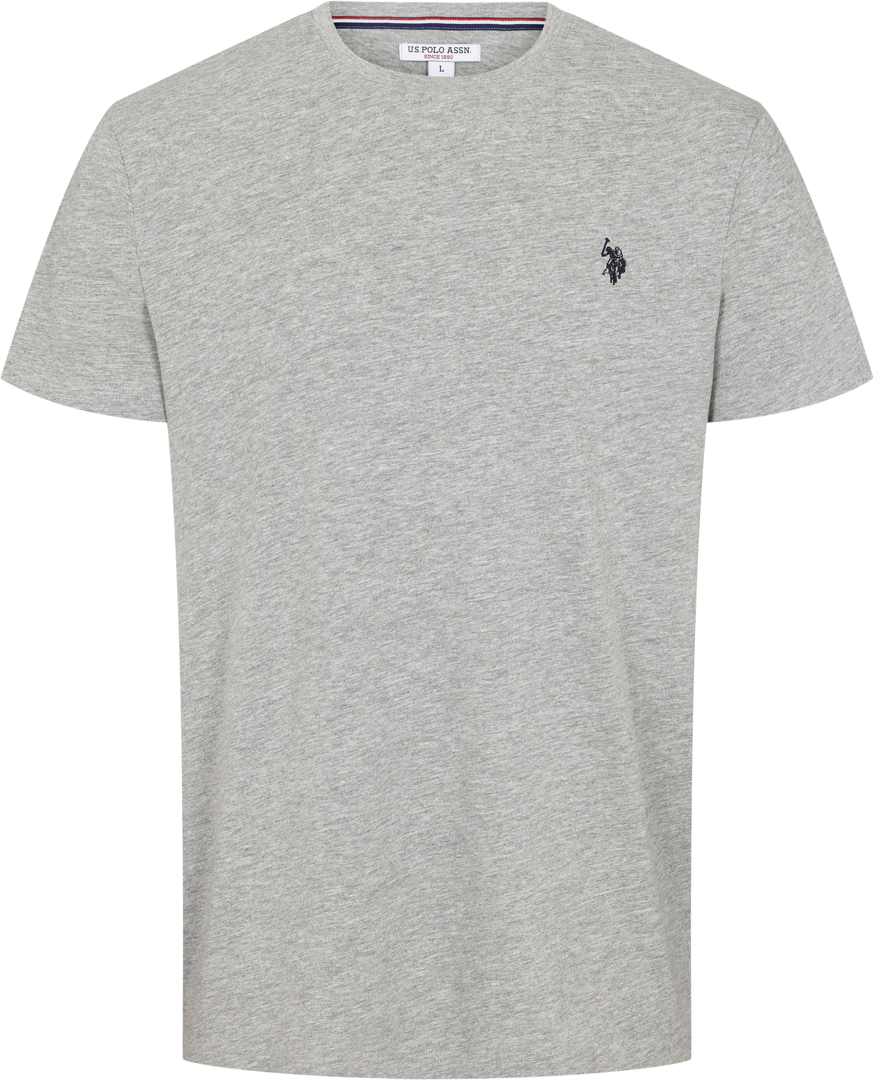T-shirt U.S. POLO ASSN. Arjun pour hommes en coton pur - Gris Petit 1/3