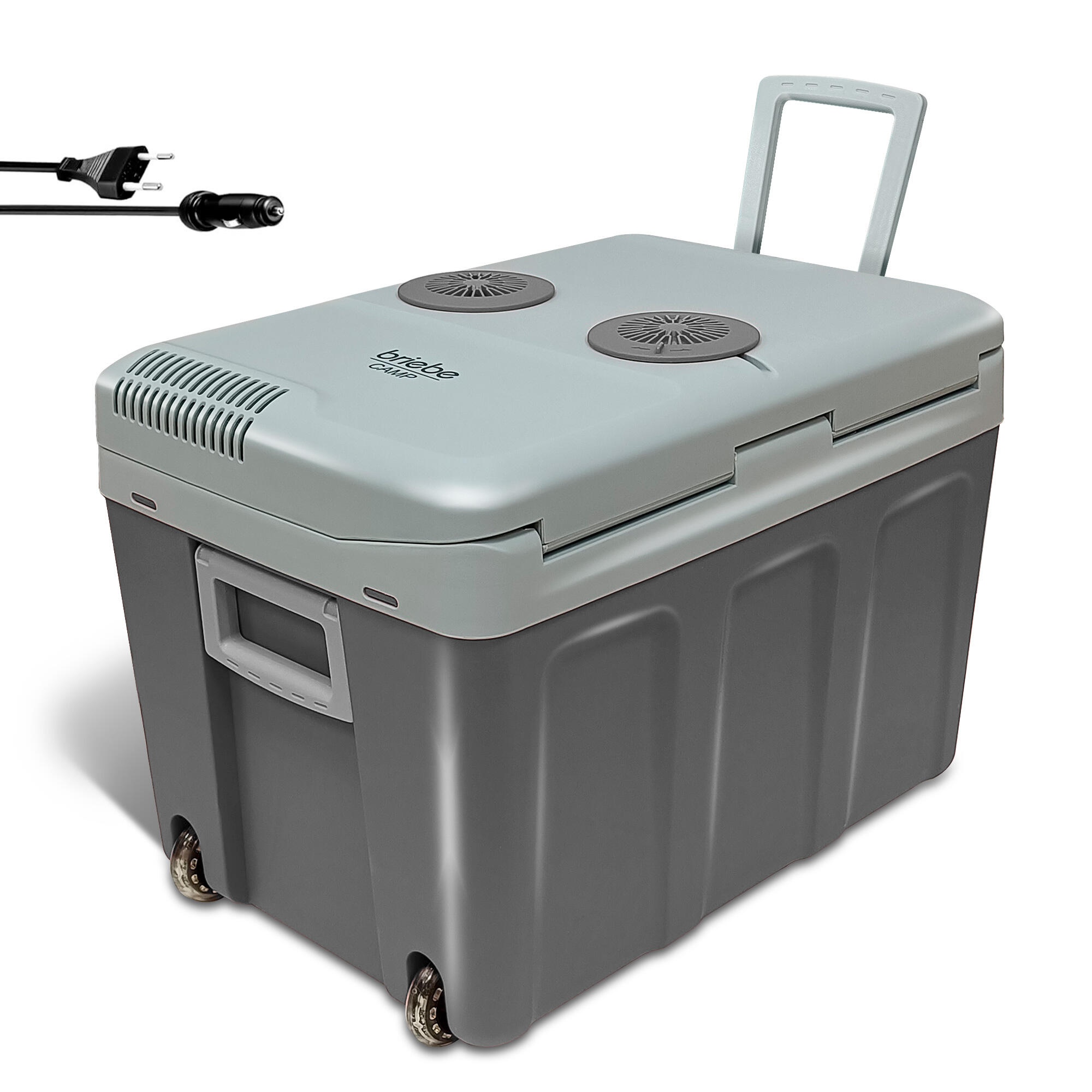 Geleira eléctrico portátil 40 l campismo 12v/220v baixo consumo, camper, briebe