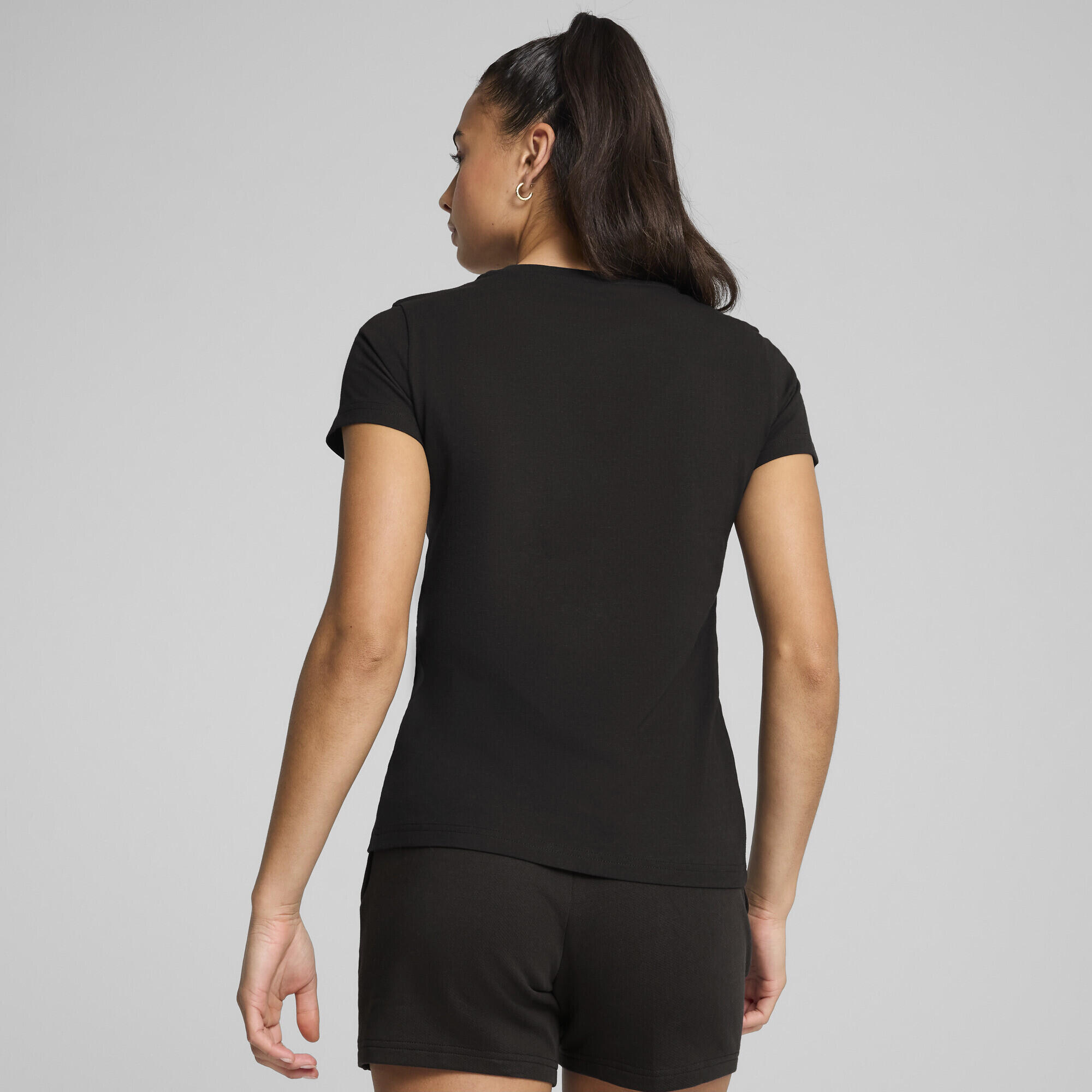 T-shirt ESS ELEVATED da donna PUMA Black 3/7