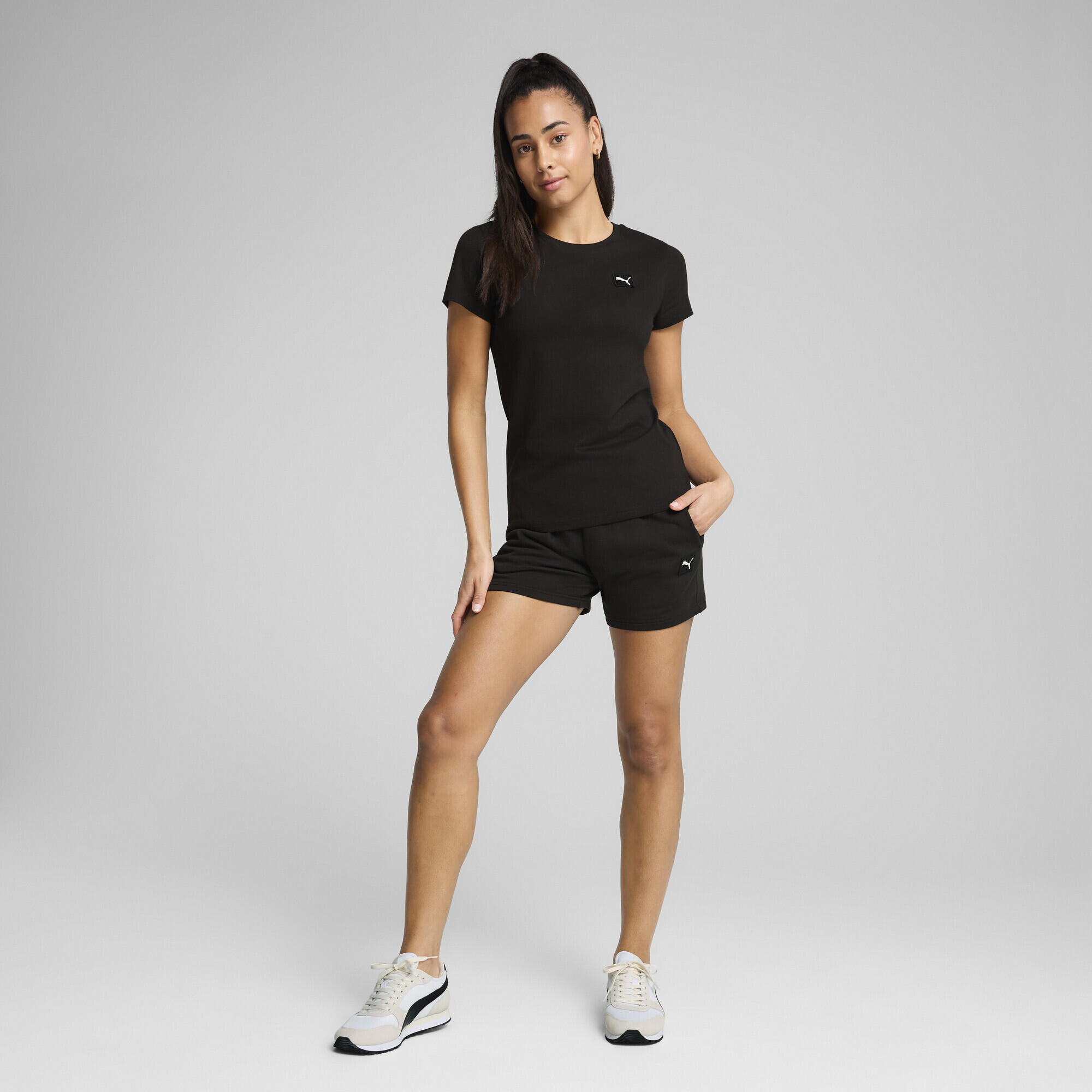T-shirt ESS ELEVATED da donna PUMA Black 4/7