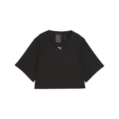Cloudspun mesh t-shirt voor dames puma black