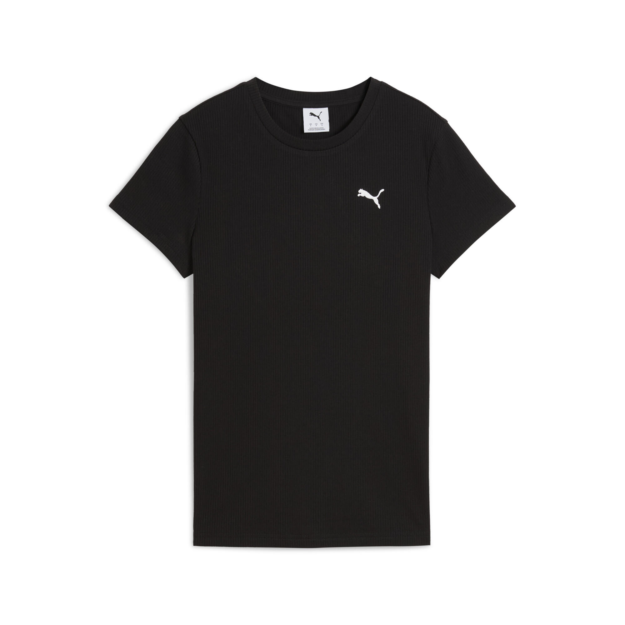 PUMA T-shirt a coste ESS ELEVATED da donna PUMA Black