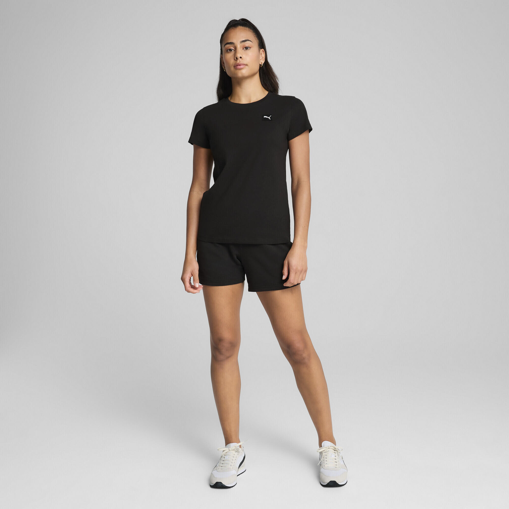 T-shirt ESS ELEVATED da donna PUMA Black 5/7