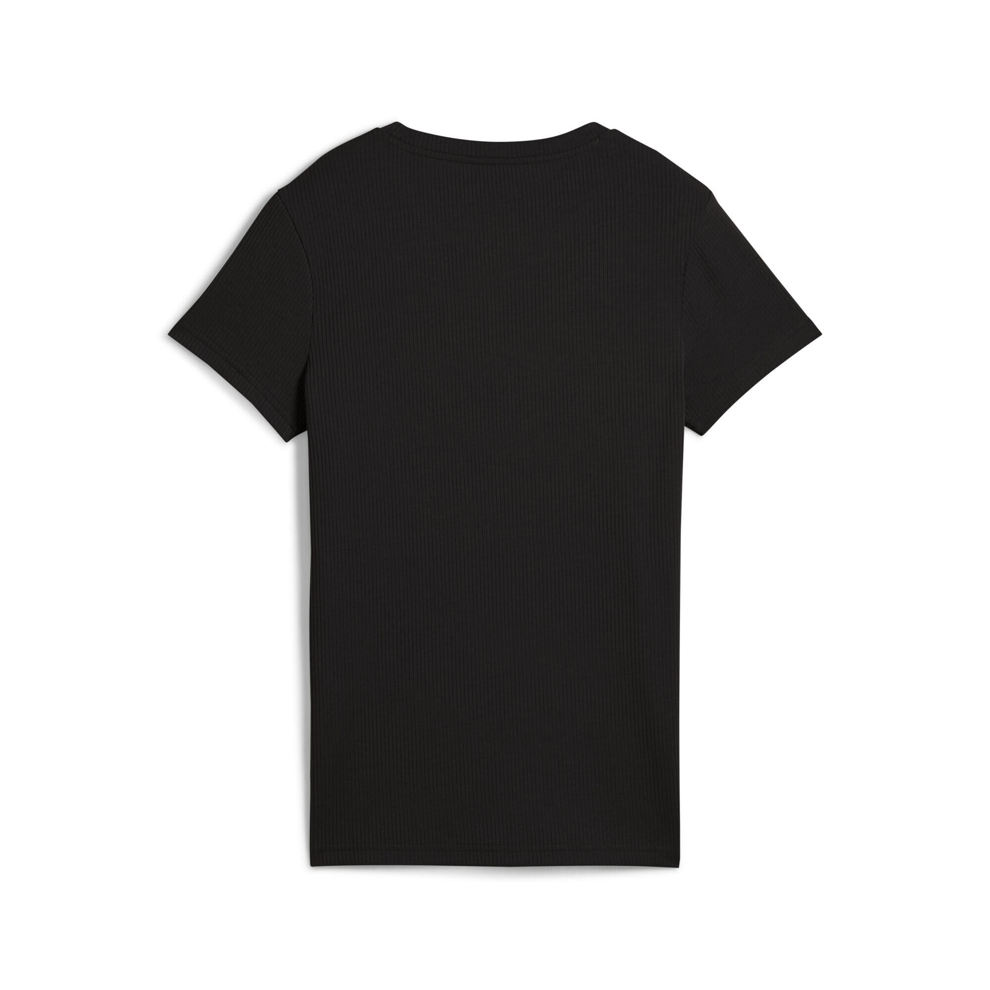 Camiseta de canalé ESS ELEVATED Mujer PUMA Black 6/7