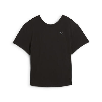 Move cloudspun t-shirt met losse pasvorm voor dames puma black