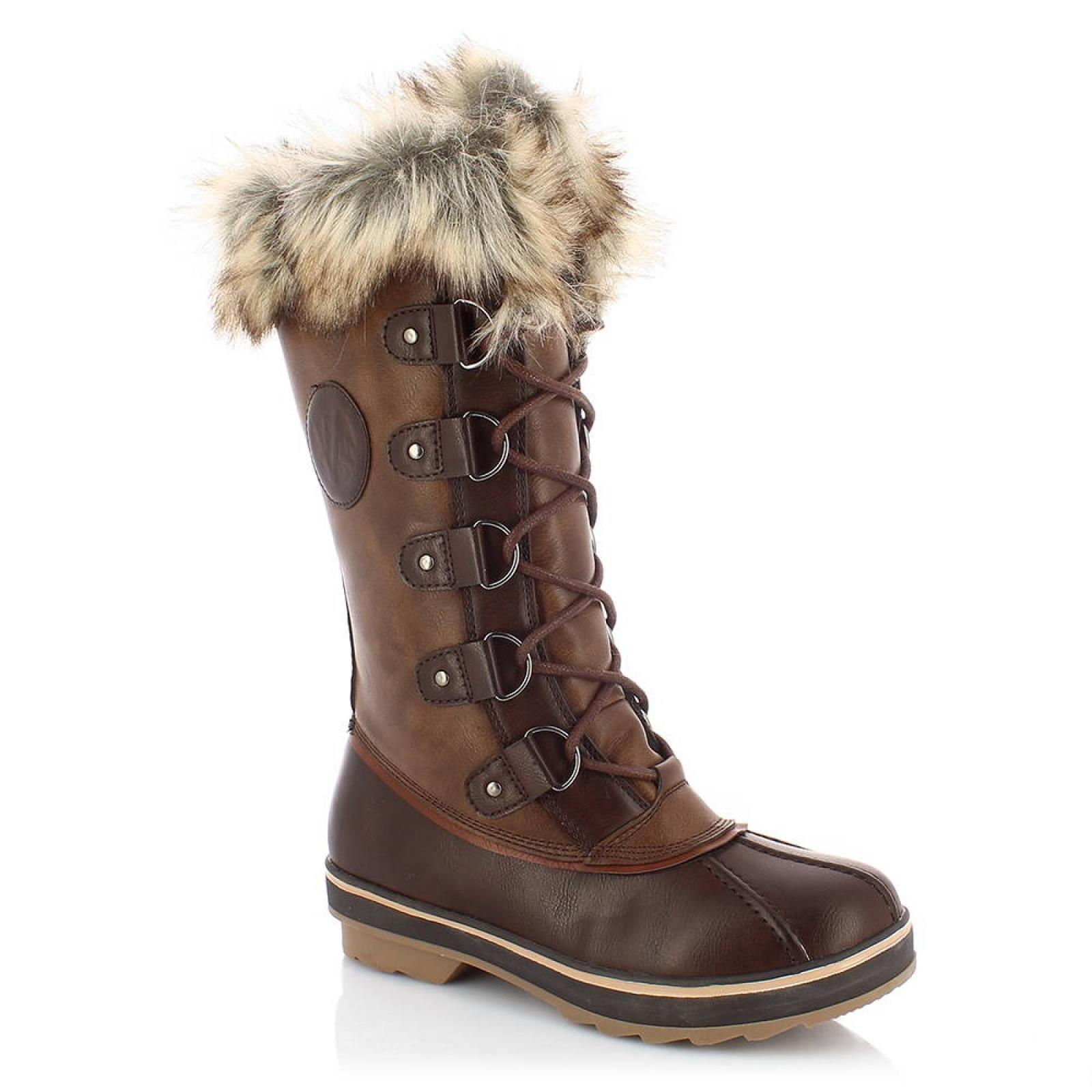Snowboots Dames Waterproof Ademend Met Faux Fur Lining 1/1