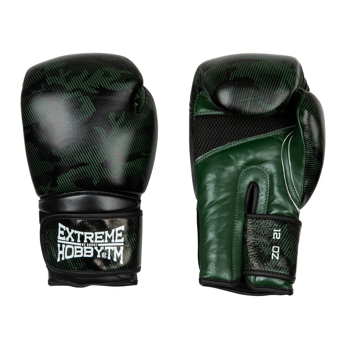 Luvas de boxe em couro genuíno para adulto extreme hobby havoc