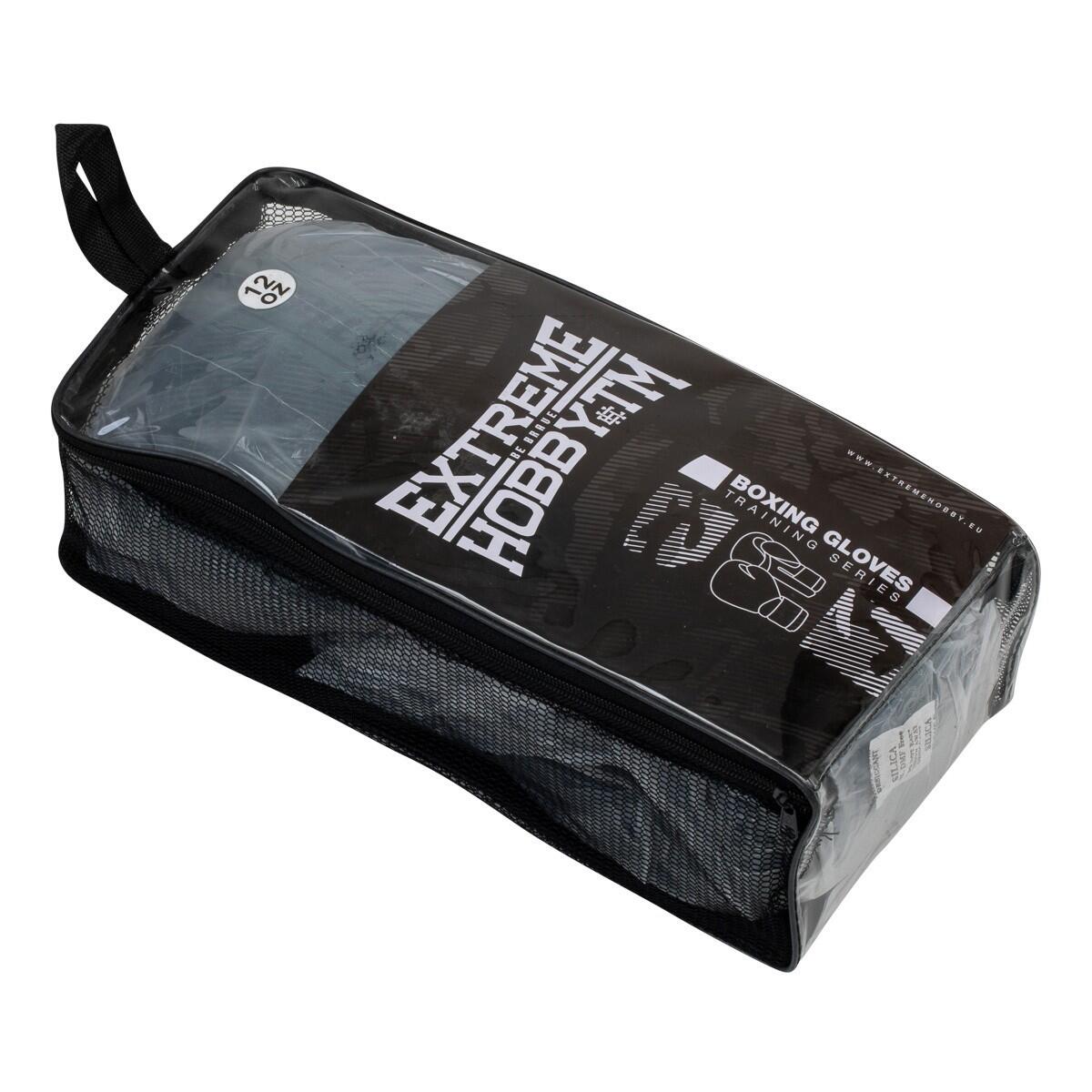 Gants de boxe en cuir véritable pour adulte EXTREME HOBBY HAVOC STRIPE 4/7