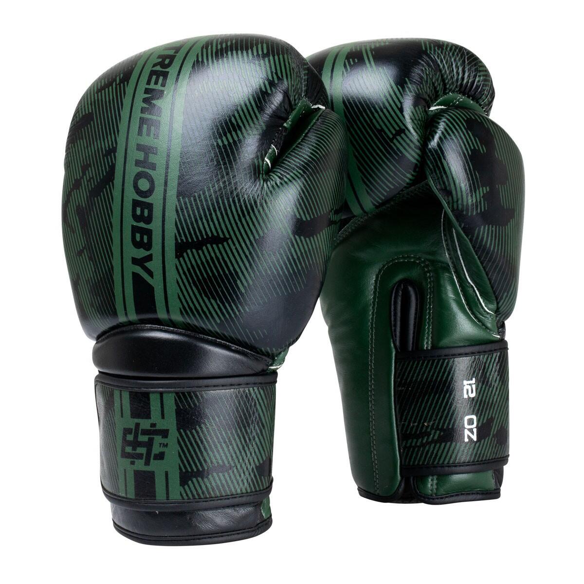Gants de boxe en cuir véritable pour adulte EXTREME HOBBY HAVOC STRIPE 2/7