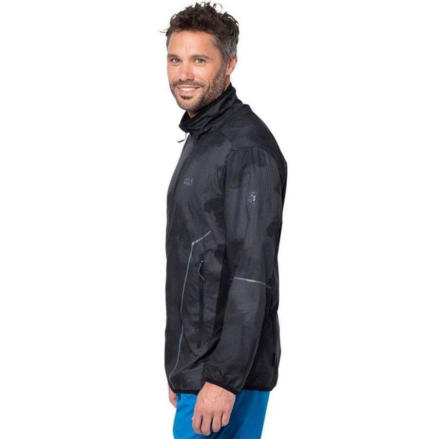 Kurtka lekka czarna softshell JACK WOLFSKIN FLYWEIGHT TRAIL 4/5