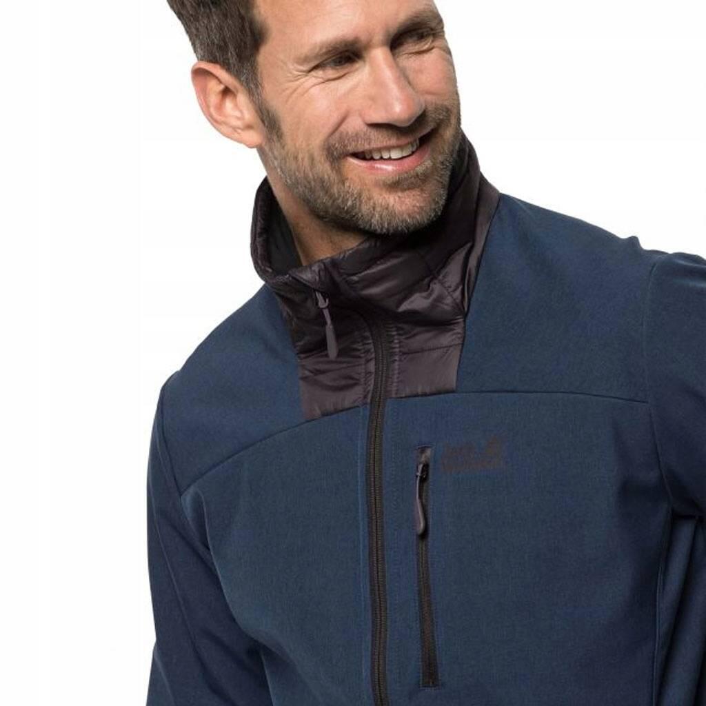 Kurtka lekka granatowa softshell JACK WOLFSKIN SKY POINT 3/4