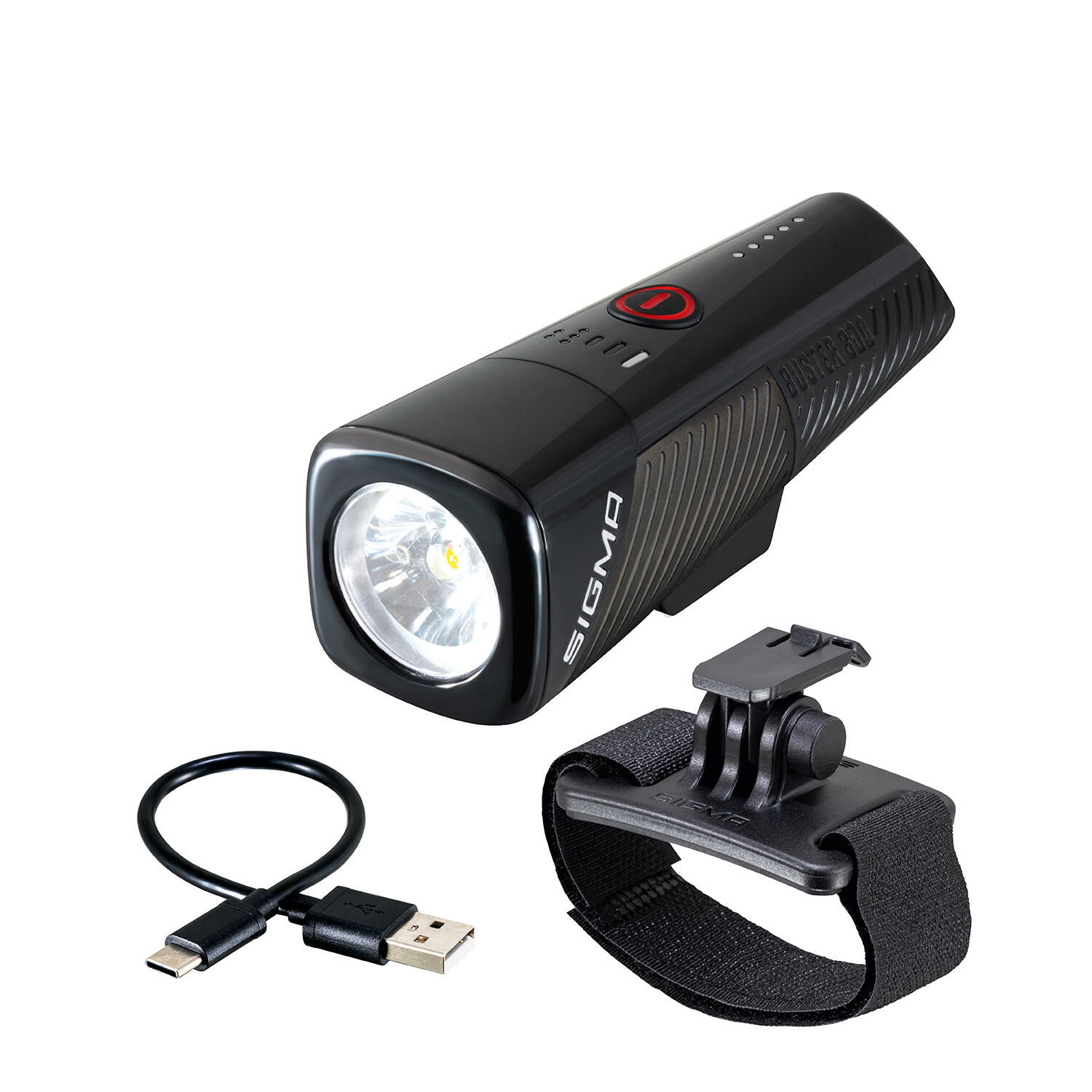 ILUMINAÇÃO FRONTAL DE ALTA POTÊNCIA PARA CAPACETES BUSTER 800 HL - 800 LÚMENES 7/8