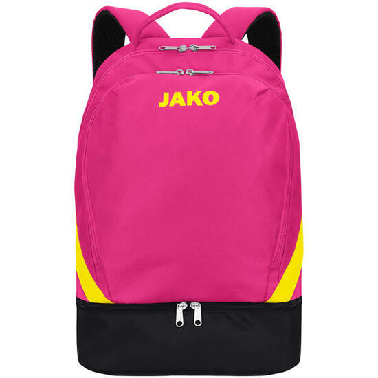Sac à dos sport - polyvalent - confortable - Jako Iconic - rose/noir/jaune fluo