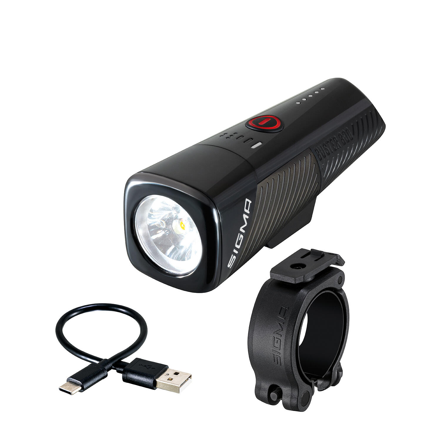 Sigma Buster 800 LED Headlight with Li-ion Battery and USB Charging 7/7