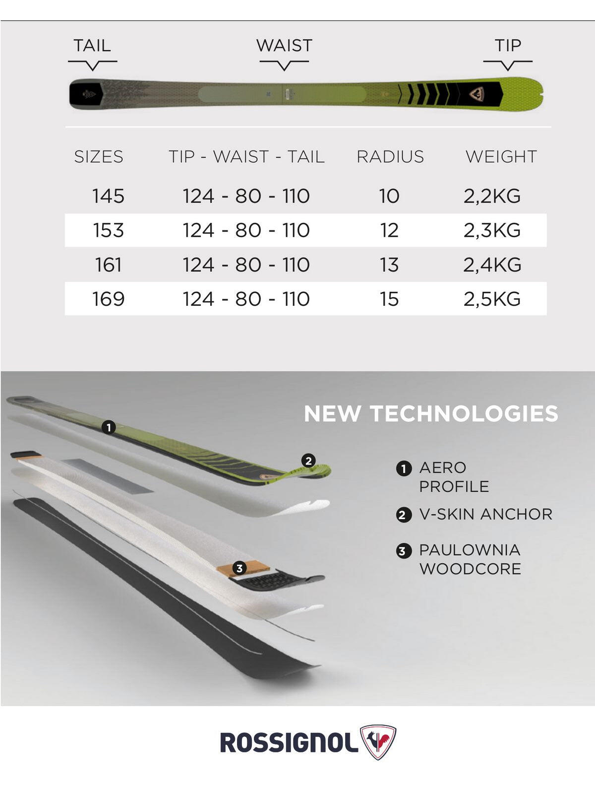 Skis Seul ( Sans Fixations) Escaper 80 Homme 5/6