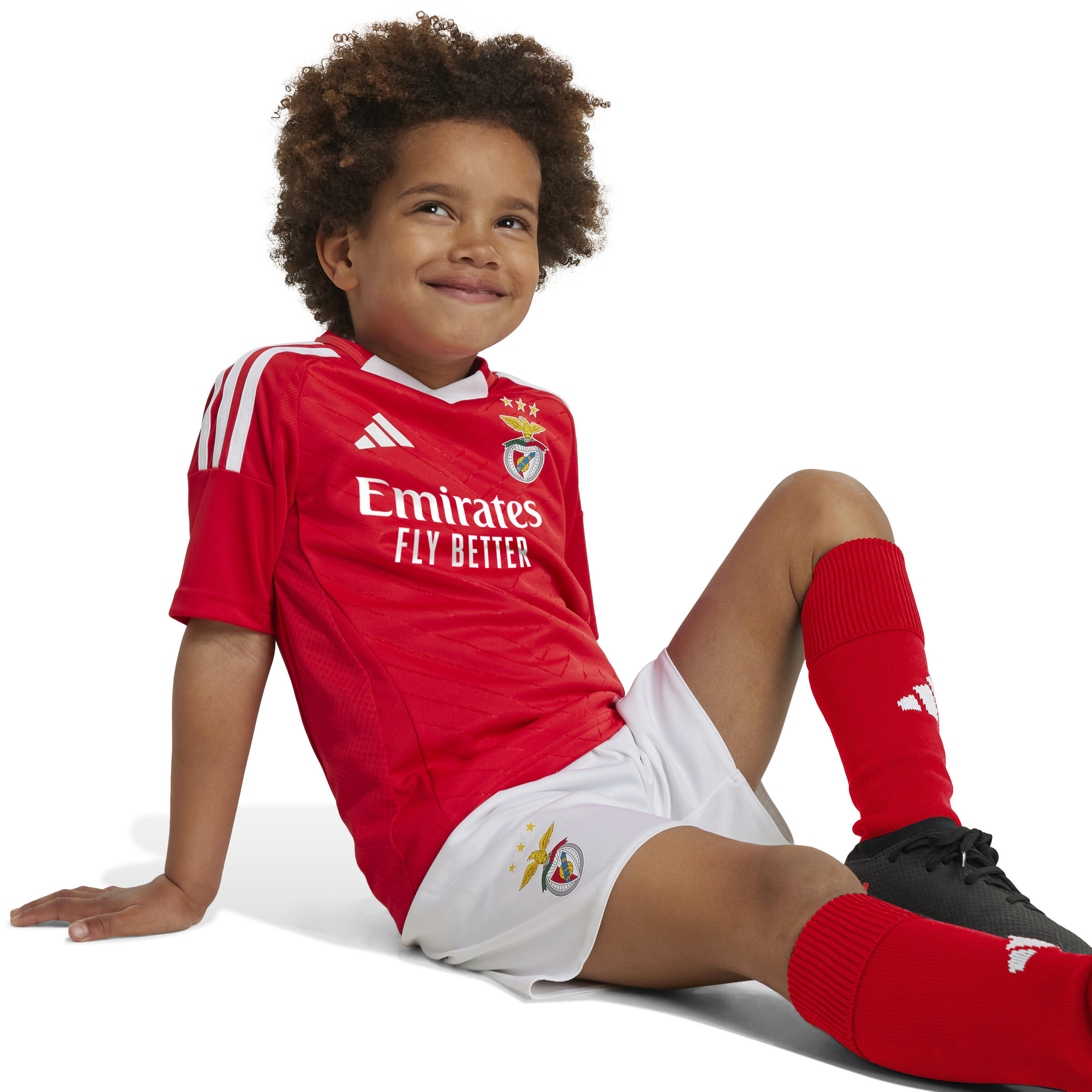 Conjunto de camisola e calções para criança Benfica Lisboa 2024/25 5/7