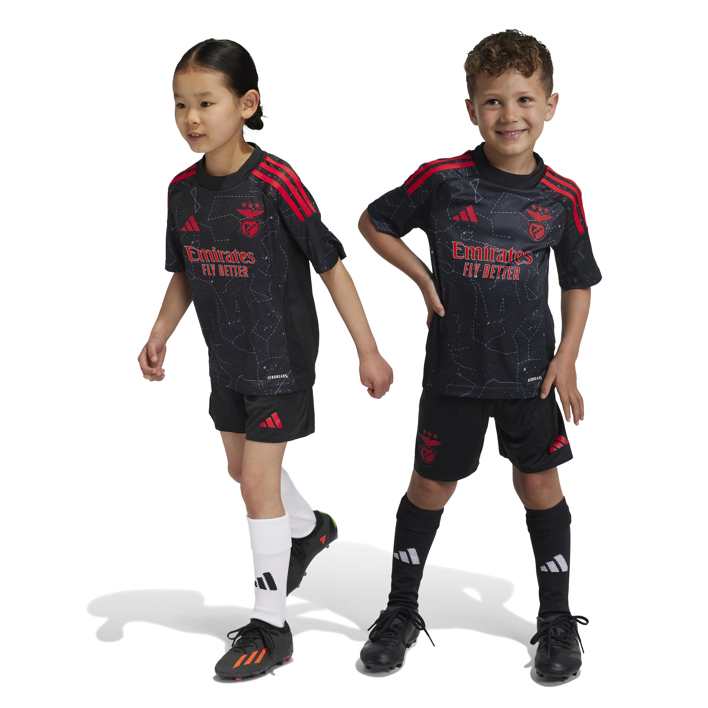 Buitentrui en korte broek voor kinderen Benfica Lisbonne 2024/25 4/7