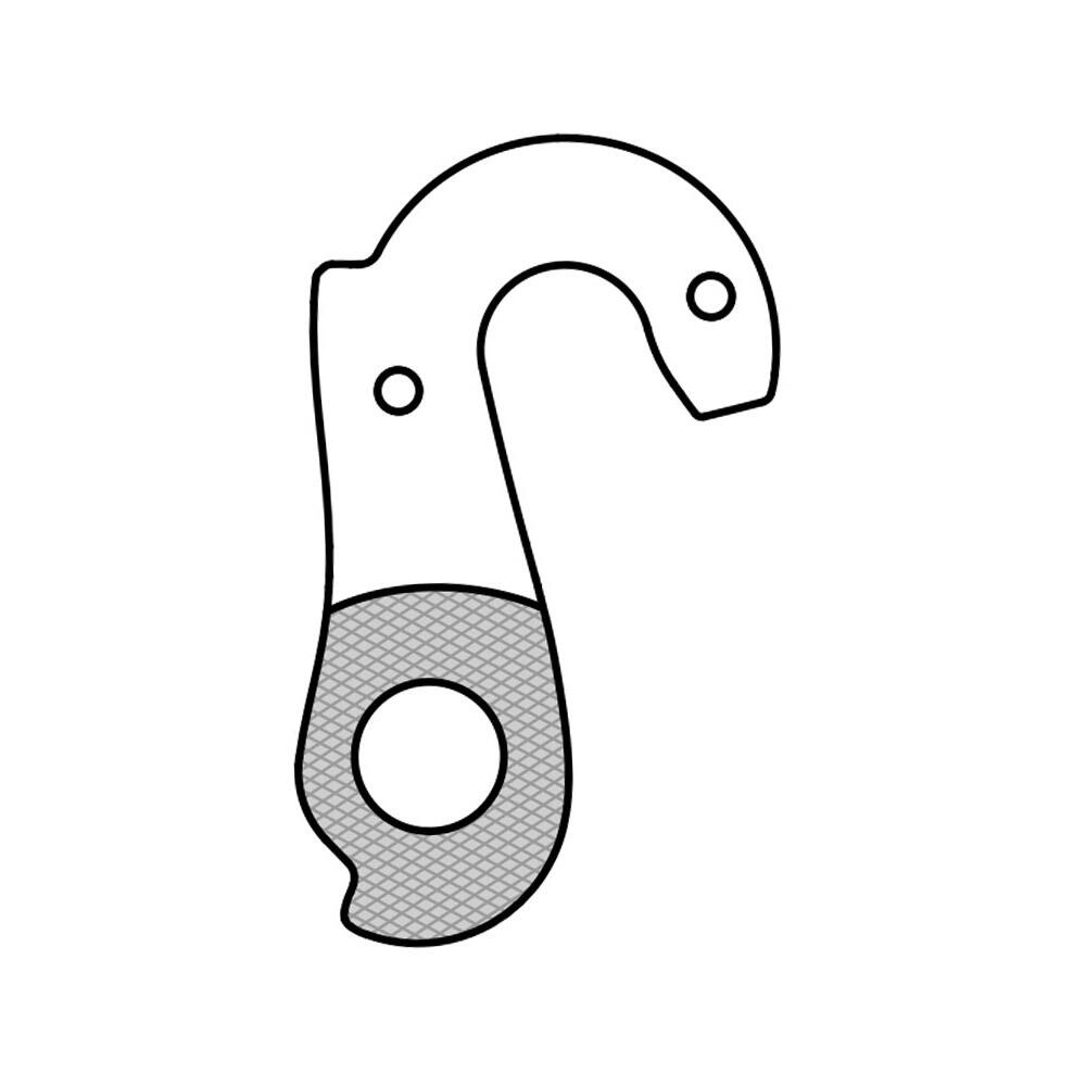 Patte derailleur alu  adaptable    cadre wilier (gh - 209) 5/6