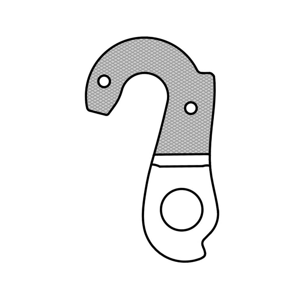 Patte derailleur alu  adaptable    cadre wilier (gh - 209) 4/6