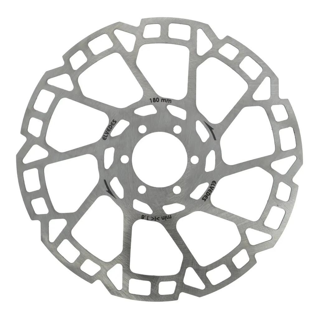 Premium ELVEDES 6-Hole Brake Disc Ø180 mm - Thickness 2.0 mm