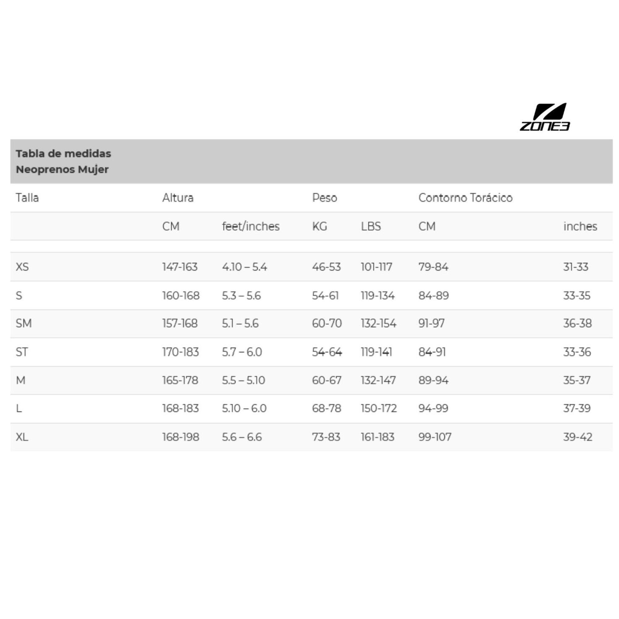 Triathlonanzug Frau Zone3 Vision 3/4