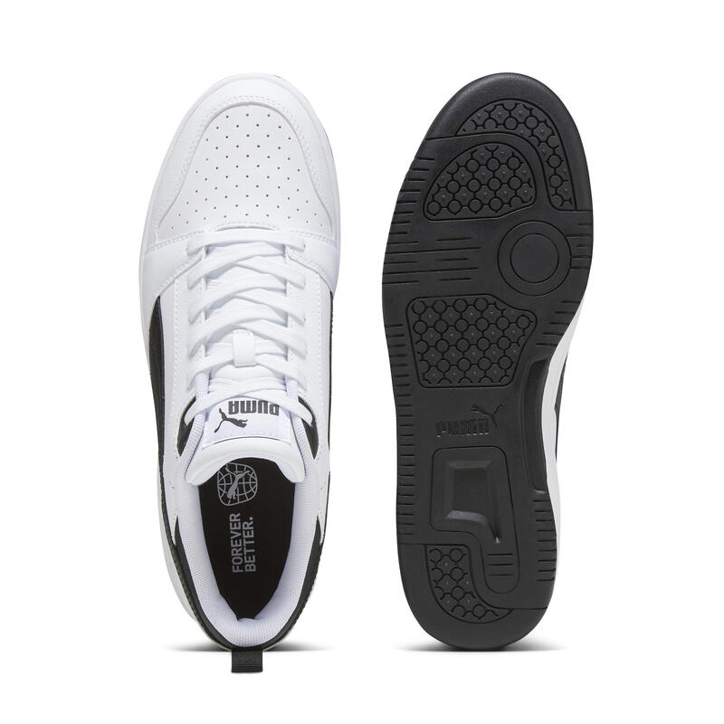 Încălțăminte mers bărbați design sportiv Rebound V6 Low, negru PUMA