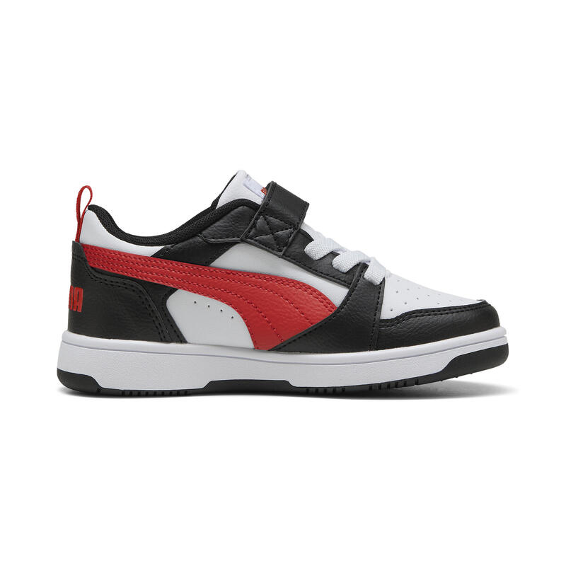 Dziecięce sneakersy PUMA Rebound V6 Lo PUMA White For All Time Red Black